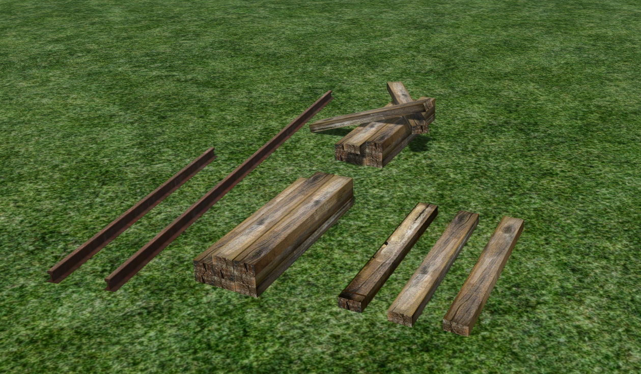 Traverses et rails (Objets)