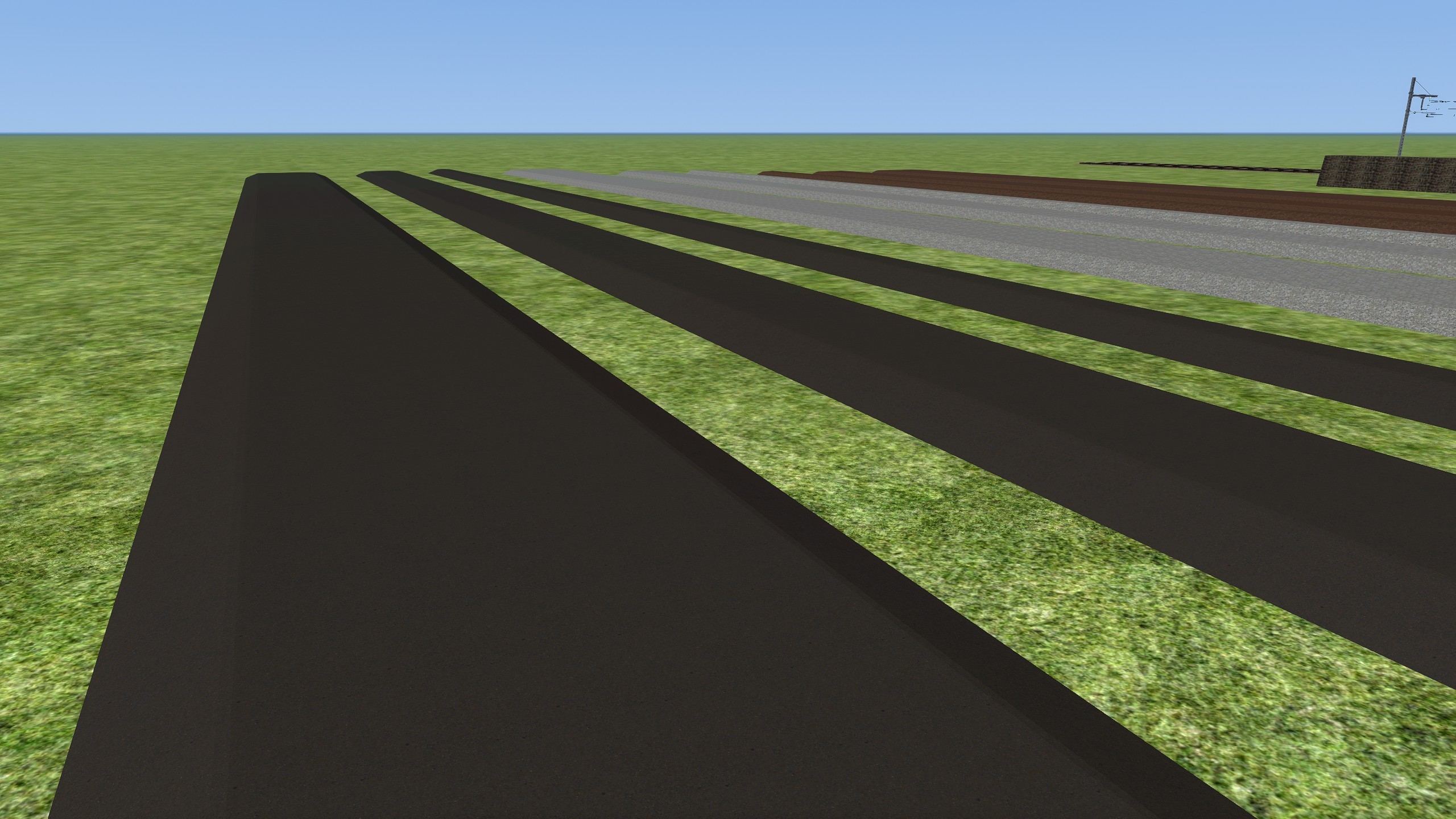 Pistes en gravier 1m/3m/5m
