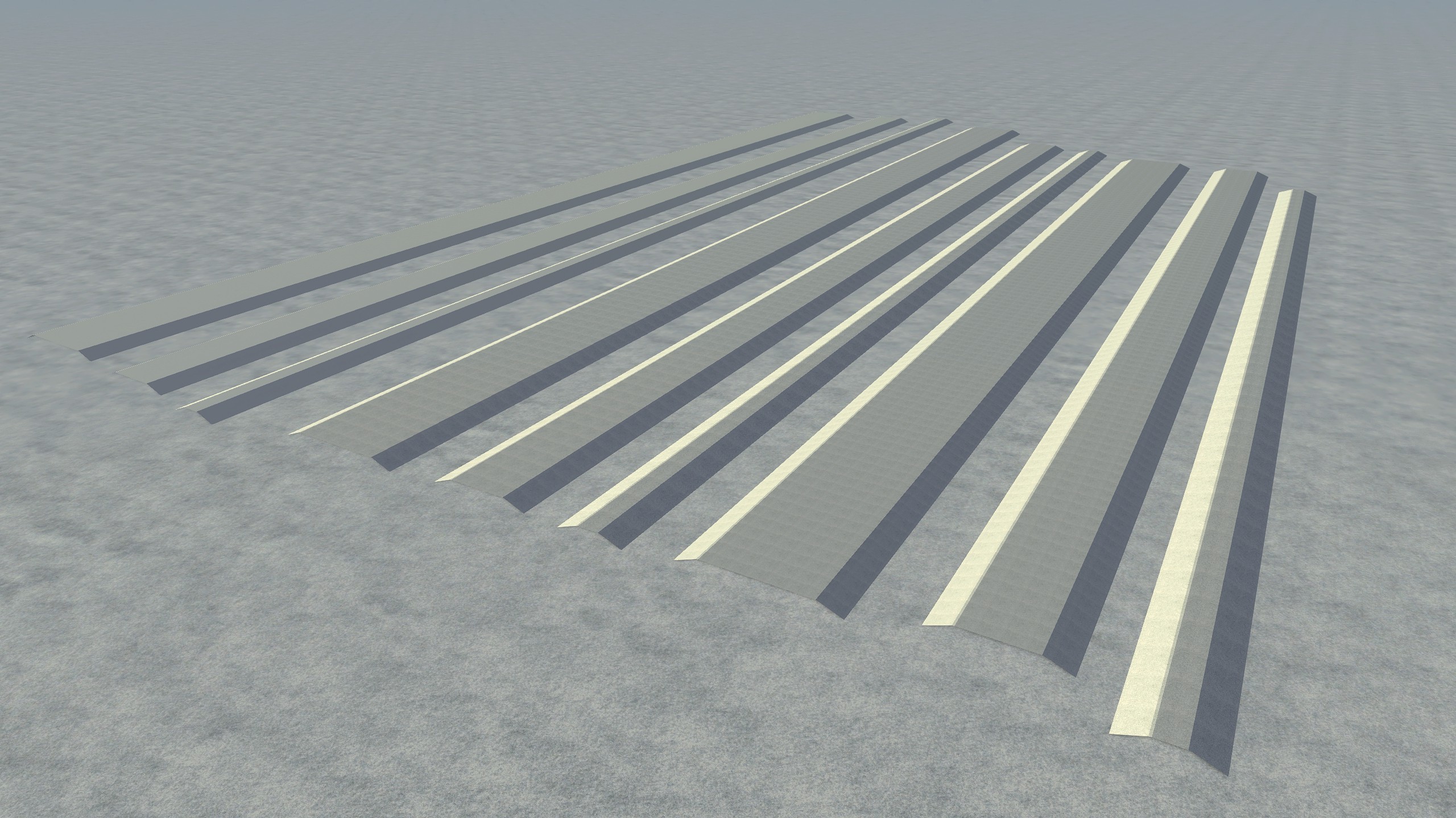 Pistes en gravier 1m/3m/5m